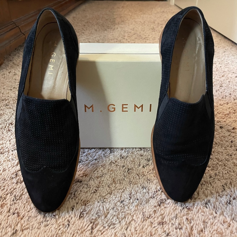 M. Gemi - The Velore - black suede leather, Italian loafers